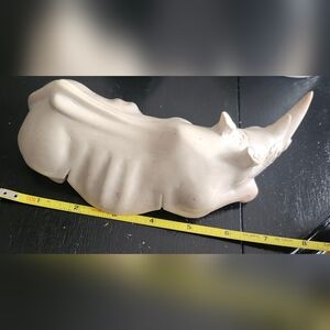 Vintage African Soap Stone Rhinoceros Statue